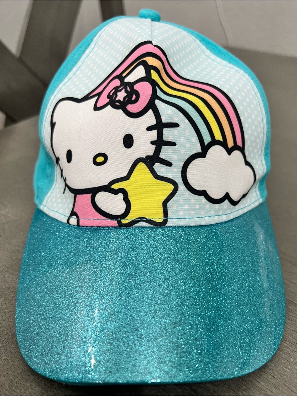 Hello Kitty glitter bill cap
